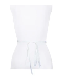 kate spade new york Women's Imitation Pearl Bridal Satin Bow Belt
