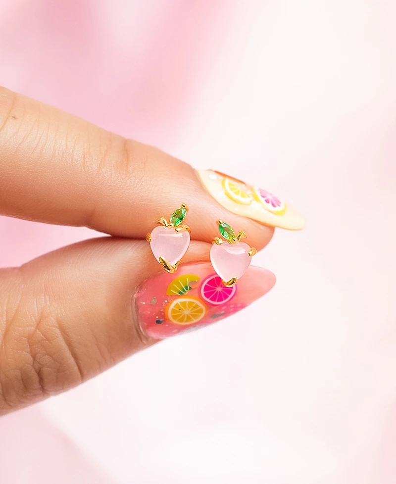 Girls Crew Peach Stud Earrings