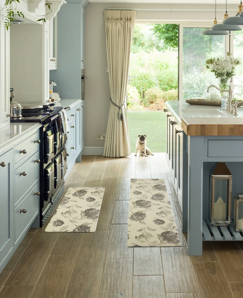Laura Ashley Hydrangea Wellness Mats, Set of 2