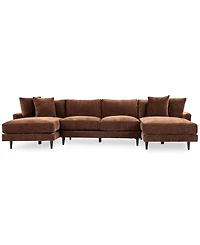 Closeout! Mariyah Fabric 3-Pc. Double Chaise, Created for Macy's