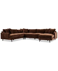 Closeout! Mariyah Fabric 4-Pc. Sectional with Chaise, Created for Macy's