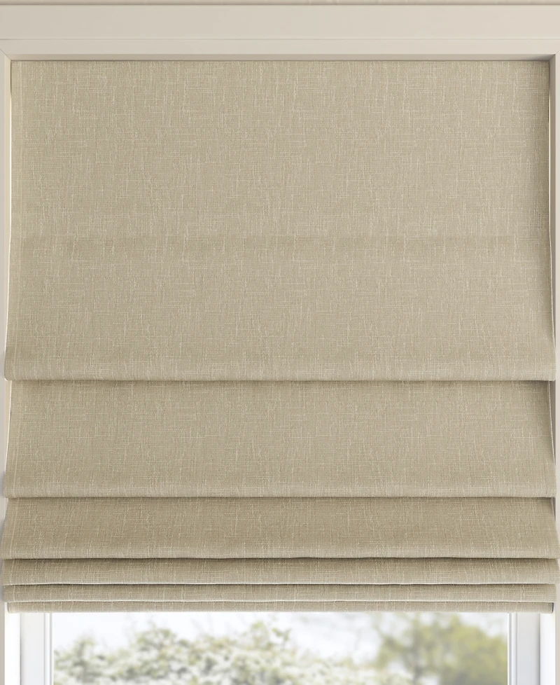 Pryer Textured 100% Blackout Cordless Roman Shade