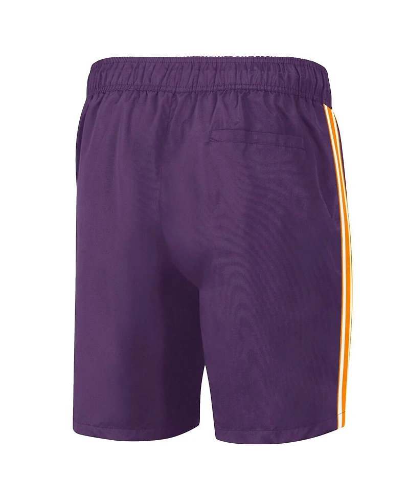 Men's G-iii Sports by Carl Banks Purple, Orange Phoenix Suns Sand Beach Volley Swim Shorts