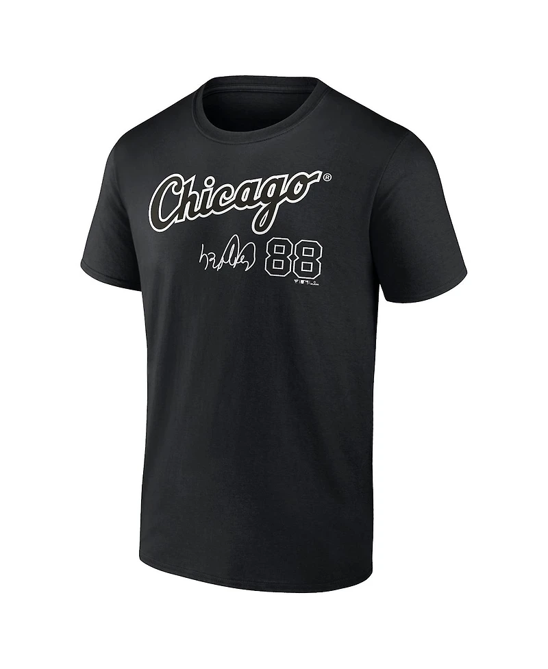 Men's Fanatics Luis Robert Black Chicago White Sox Player Name and Number T-shirt