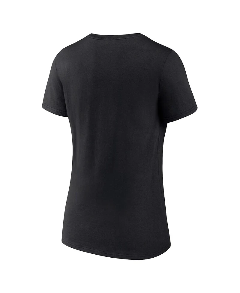 Women's Fanatics Black Chicago Bulls Hometown Collection T-shirt