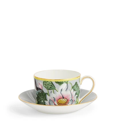 Wedgwood Waterlily Teacup and Saucer Set, 2 Piece