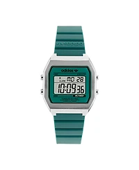 adidas Unisex Digital Two Green Resin Strap Watch 36mm