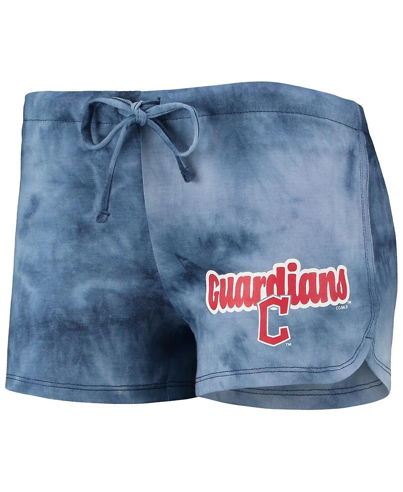 Women's Concepts Sport Navy Cleveland Guardians Billboard Racerback Tank Top and Shorts Set