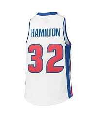 Big Boys Mitchell & Ness Richard Hamilton White Detroit Pistons 2003-04 Hardwood Classics Swingman Jersey