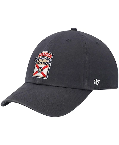 Men's '47 Navy Florida Panthers Logo Clean Up Adjustable Hat