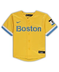 Toddler Unisex Nike Gold Boston Red Sox Mlb City Connect Replica Team Jersey
