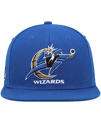 Men's Mitchell & Ness Blue Washington Wizards Hardwood Classics Snapback Hat