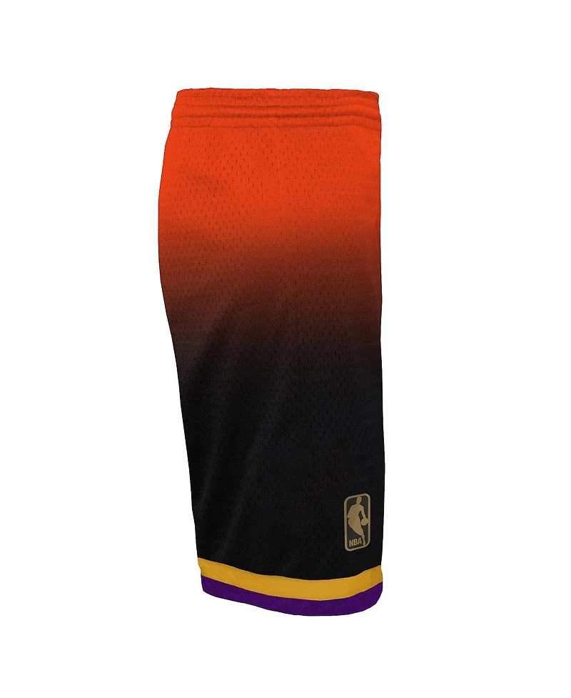 Big Boys Mitchell & Ness Orange, Black Phoenix Suns 1996/97 Hardwood Classics Fadeaway Reload 3.0 Swingman Shorts