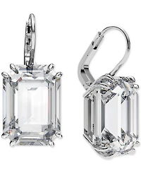 Swarovski Octagon Crystal Drop Earrings