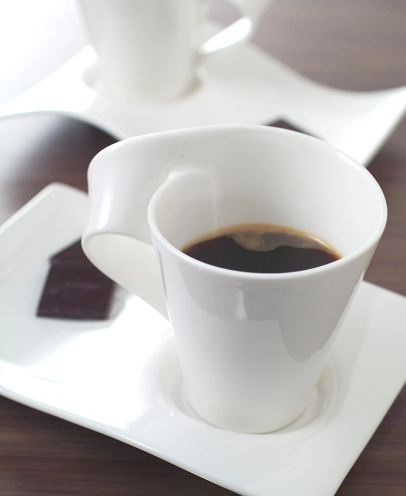 Villeroy & Boch New Wave Caffe Coffee Mugs & Saucers Gift Set, Service for 2