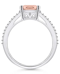 Macy's Morganite and Diamond Accent Ring 14K Gold