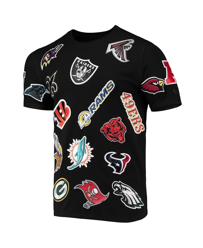 Men's Pro Standard Black Nfl League Wordmark T-shirt