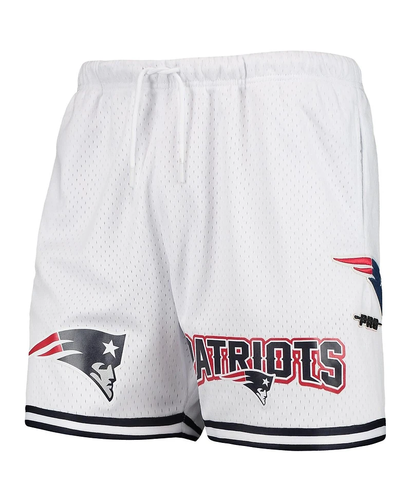 Men's Pro Standard White New England Patriots Mesh Shorts
