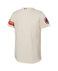 Big Boys Nike Cream Los Angeles Angels 2022 City Connect Replica Team Jersey