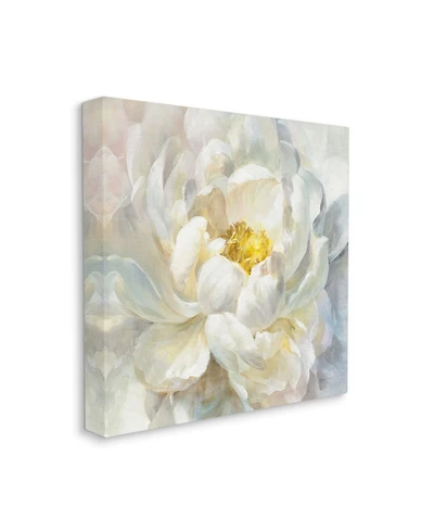 Stupell Industries Delicate Flower Petals Soft White Yellow Painting Art