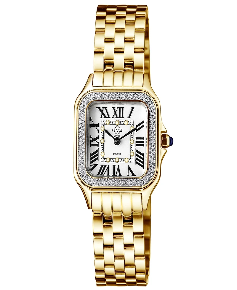 Gevril Women's Milan Swiss Quartz Gold-Tone Stainless Steel Bracelet Watch 27.5mm