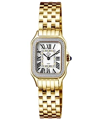 Gevril Women's Milan Swiss Quartz Gold-Tone Stainless Steel Bracelet Watch 27.5mm