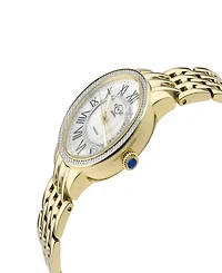 Gevril Women's Astor Ii Swiss Quartz Gold-Tone Stainless Steel Bracelet Watch 38mm