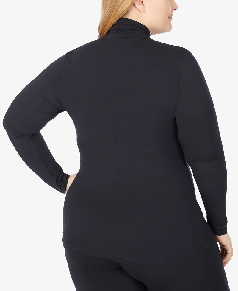 Cuddl Duds Plus Size Softwear with Stretch Turtleneck