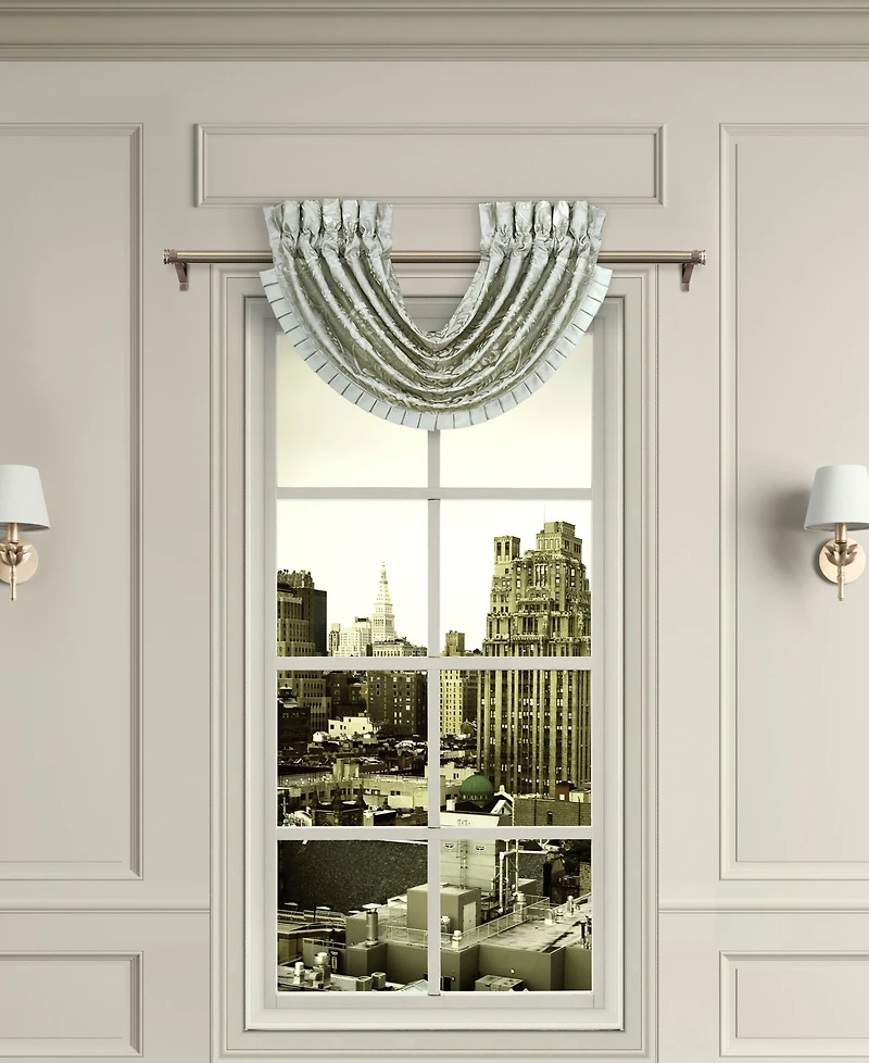 J Queen New York Belgium Waterfall Window Valance, 33" x 49"