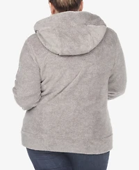 White Mark Plus Hooded Sherpa Jacket