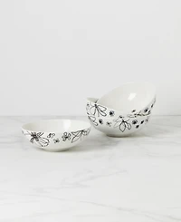 kate spade new york Garden Doodle 4 Piece Soup and Cereal Bowl Set