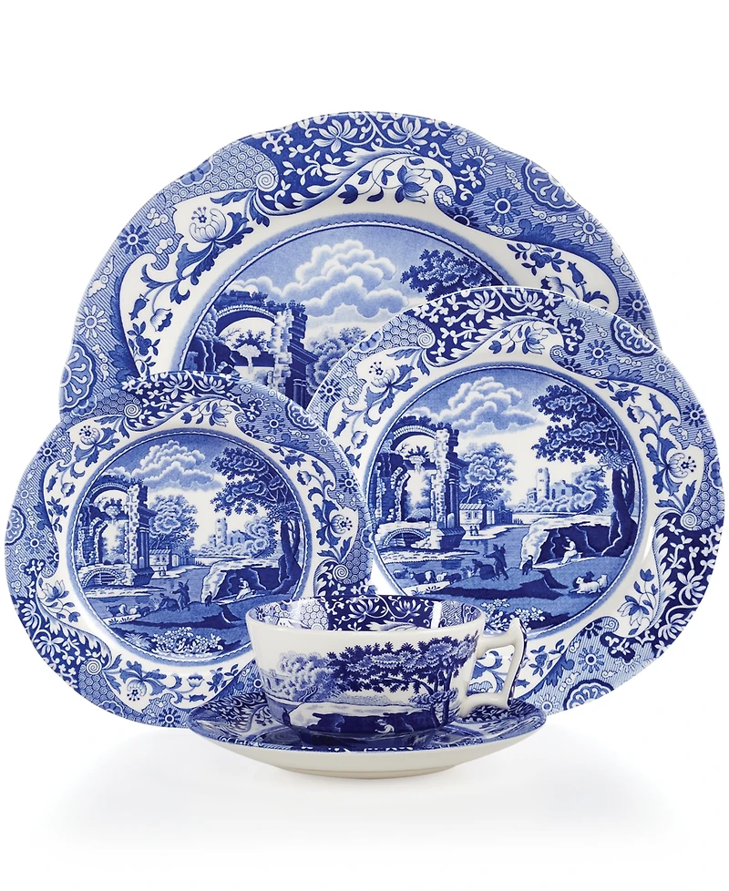 Spode Blue Italian 5-Piece Place Setting