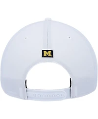 Men's '47 White Michigan Wolverines Stars and Stripes Flag Flutter Hitch Snapback Hat