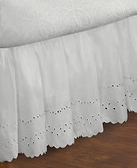 Fresh Ideas Ruffled Eyelet 18" Drop Bedskirt