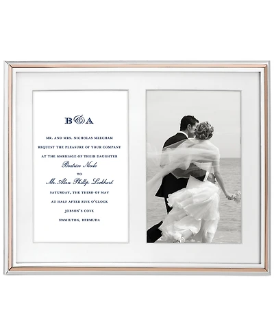 kate spade new york Rosy Glow Double Invitation Frame
