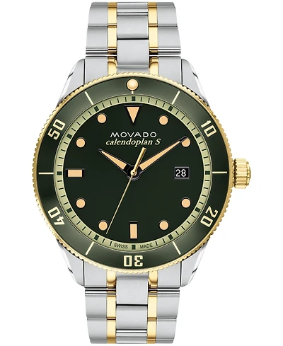 Movado Men's Heritage Two-Tone Stainless Steel Bracelet Watch 43mm