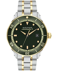 Movado Men's Heritage Two-Tone Stainless Steel Bracelet Watch 43mm