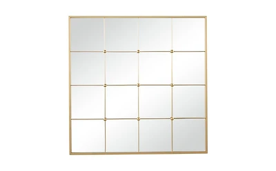 Metal Glam Wall Mirror, 36" x 1" x 36"