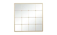 Metal Glam Wall Mirror, 36" x 1" x 36"