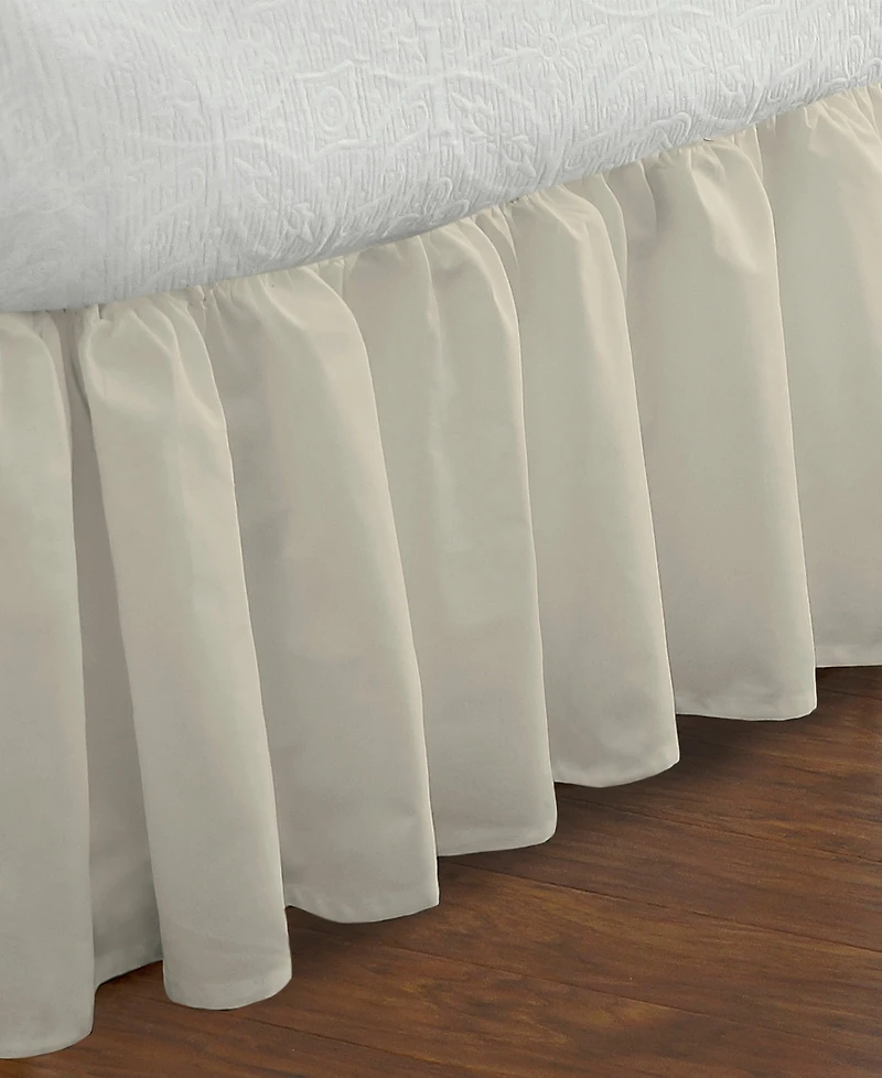 Fresh Ideas Ruffled Poplin Bed Skirt, California King