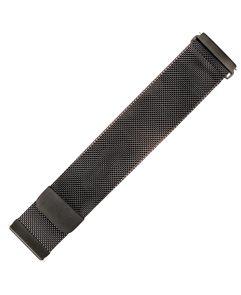 WITHit Black Stainless Steel Mesh Band designed for Fitbit Versa, Versa 2 and Versa Lite