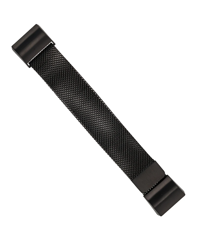 WITHit Black Stainless Steel Mesh Band designed for Fitbit Charge 2