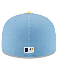 Men's New Era Powder Blue Milwaukee Brewers City Connect 59FIFTY Fitted Hat