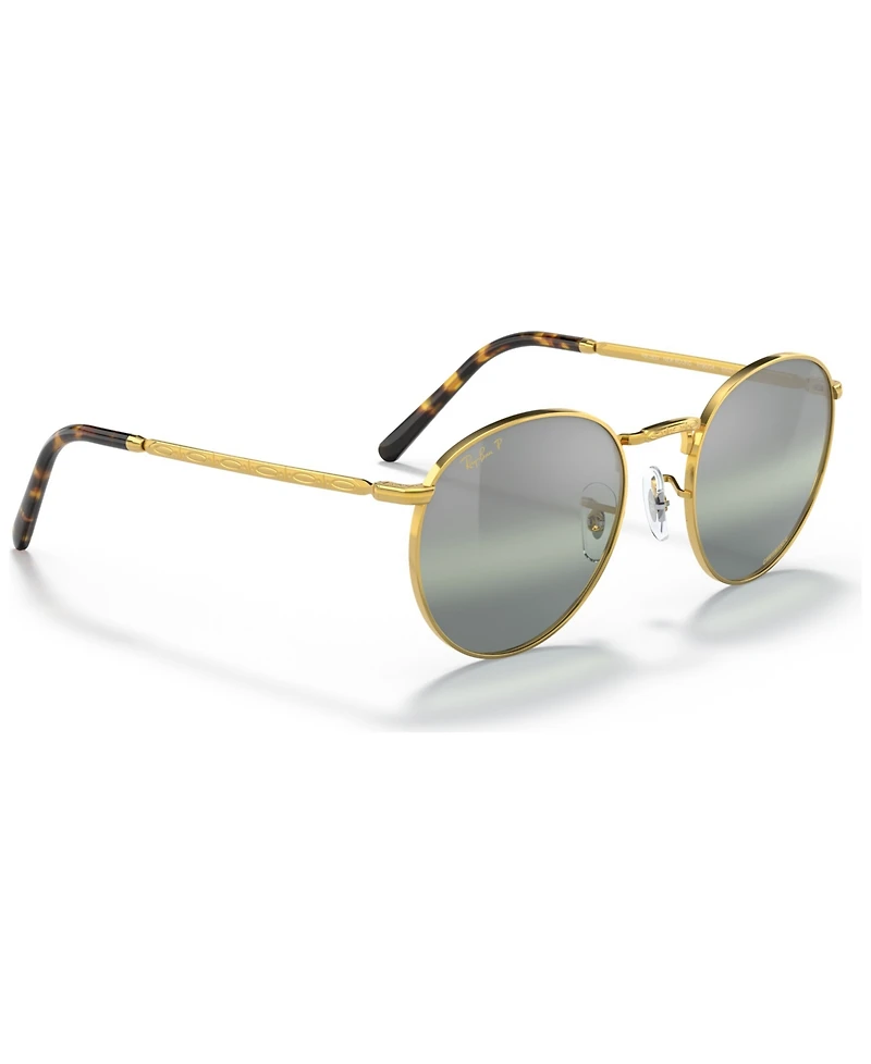 Ray-Ban Unisex Polarized Sunglasses, RB3637 New Round 50