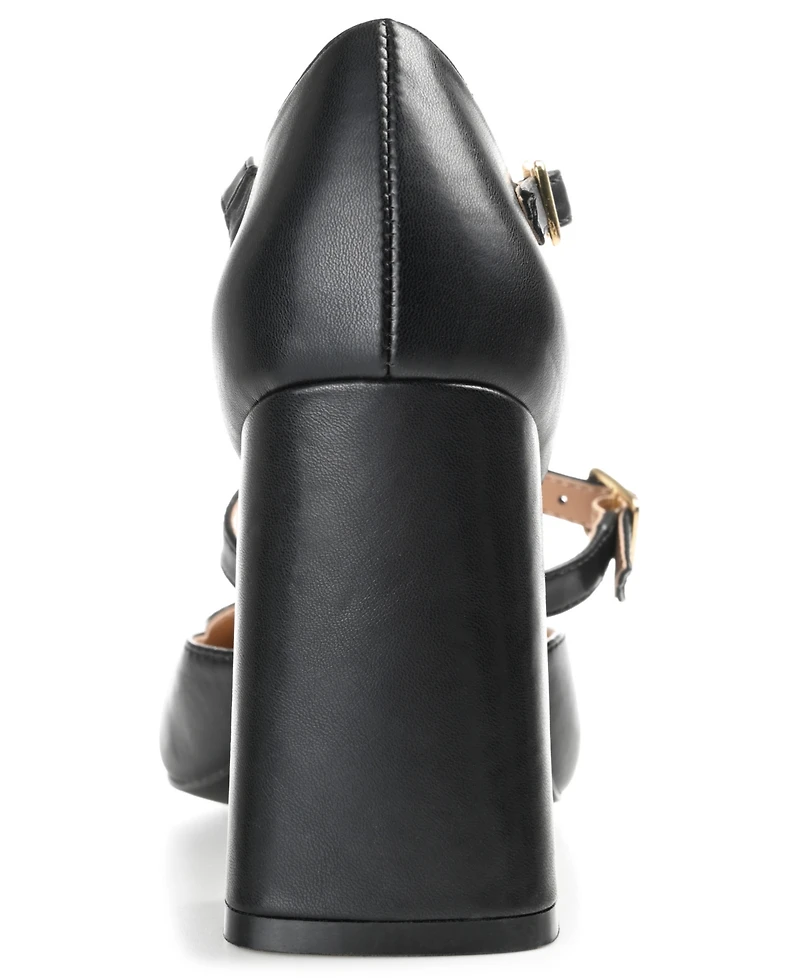 Journee Collection Women's Isadorah Double Strap Heels