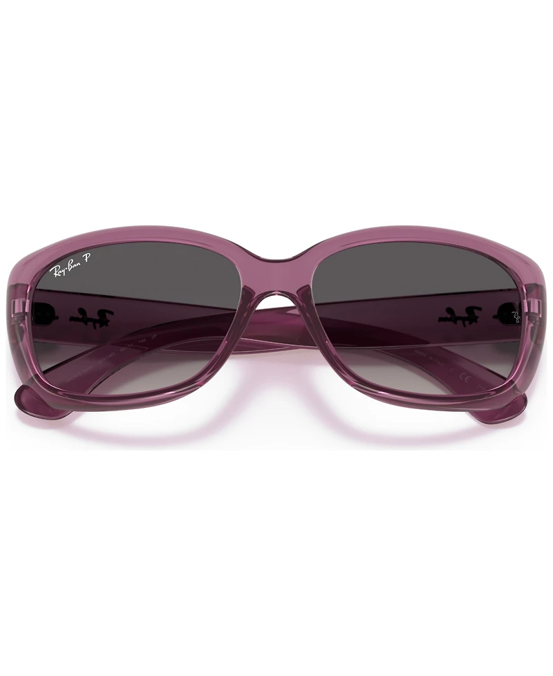 Ray-Ban Women's Polarized Sunglasses, RB4101 Jackie Ohh 58