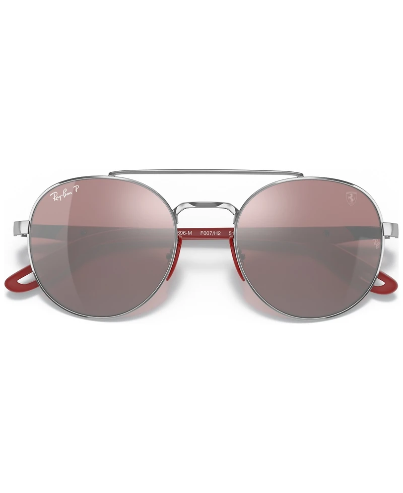 Ray-Ban RB3696M Scuderia Ferrari Collection 51 Unisex Polarized Sunglasses
