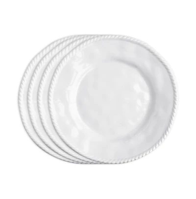Q Squared Melamine Nautical 9" Salad Plates, Set of 4