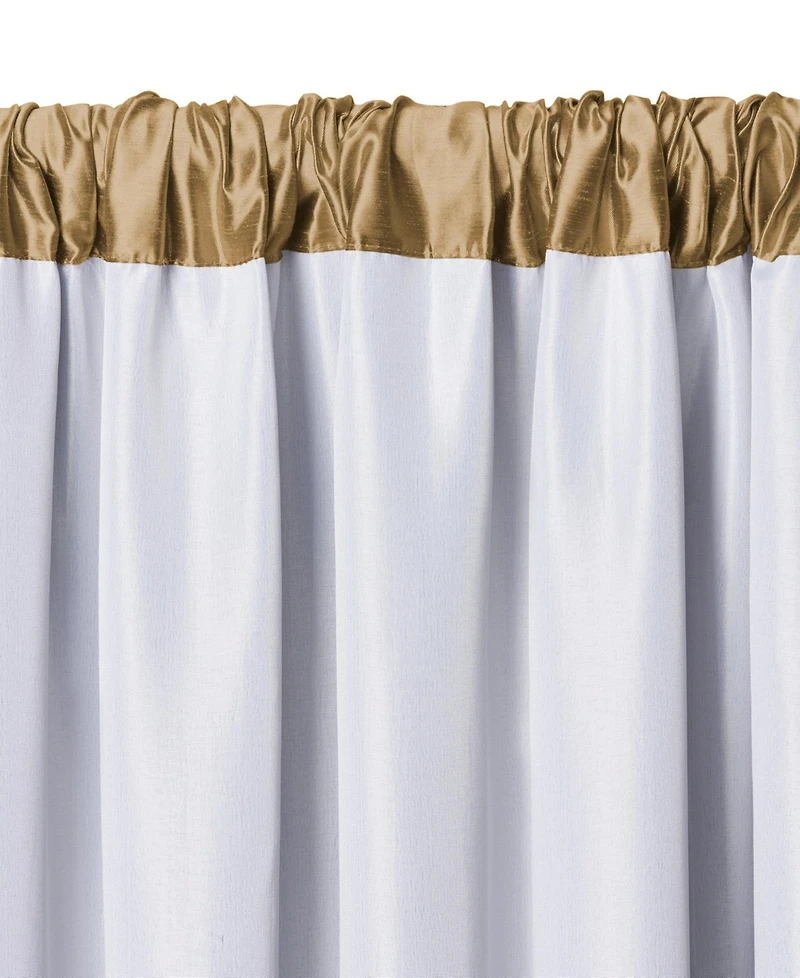 Elrene Home Fashions Versailles Faux Silk Blackout Window Curtain