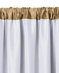 Elrene Home Fashions Versailles Faux Silk Blackout Window Curtain